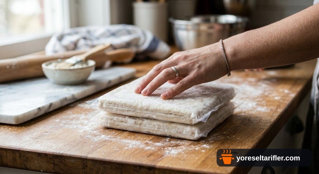 Çikolatalı Milföy Katları Tarifi — Adım 1
