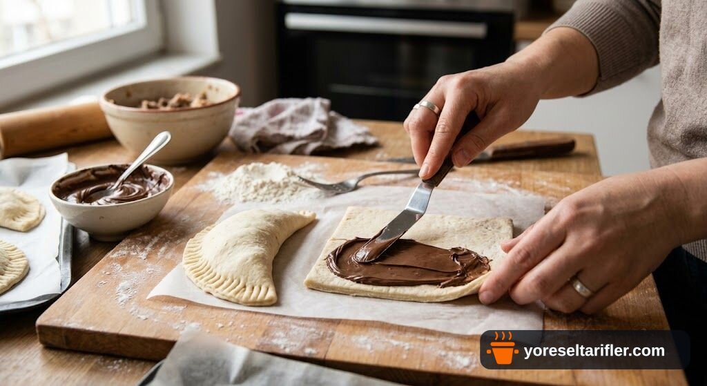 Çikolatalı Milföy Katları Tarifi — Adım 2