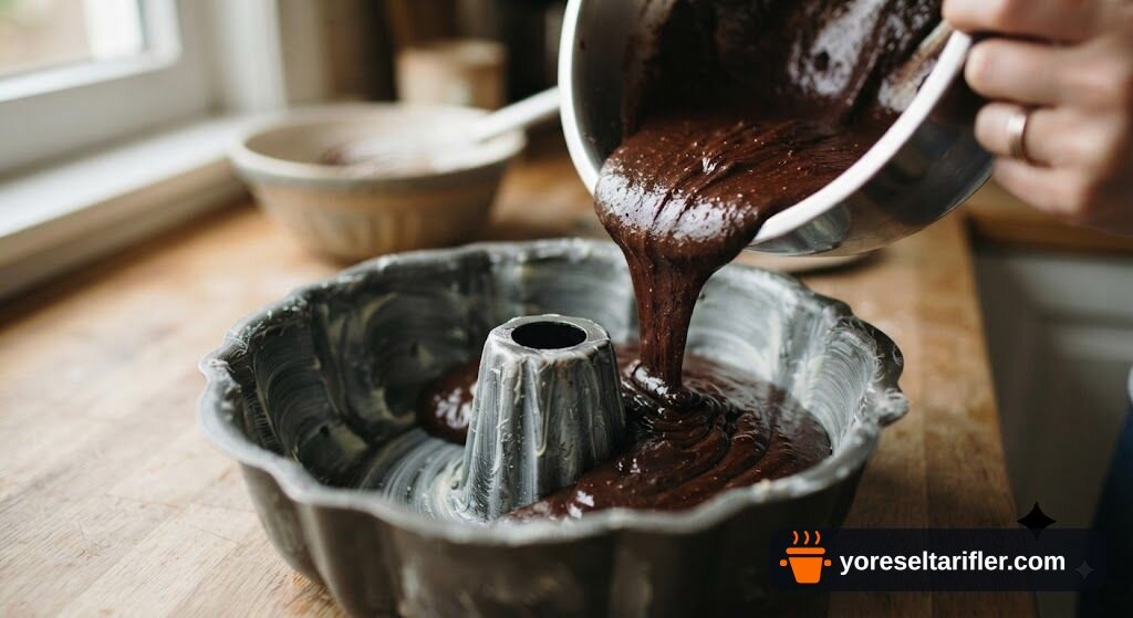 Çikolatalı Sıvı Yağlı Kek Tarifi — Adım 7