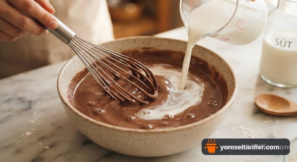 Çikolatalı Sütlü Puding Tarifi — Adım 3