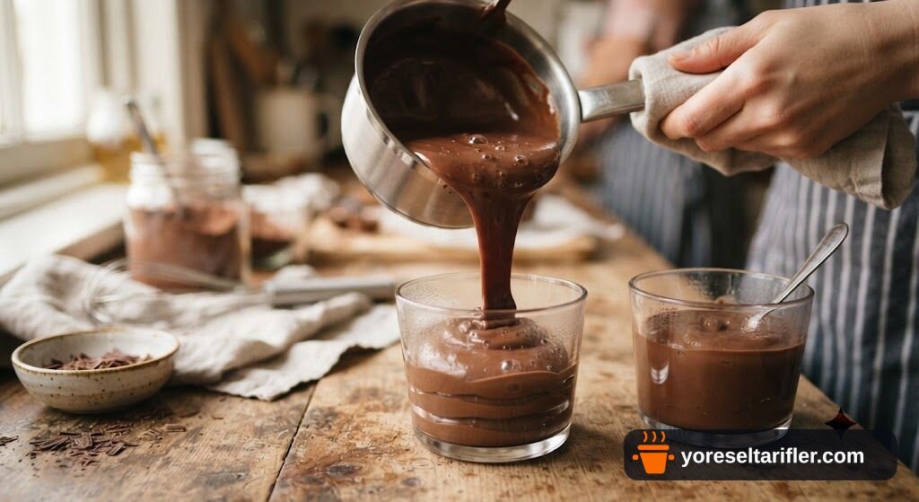 Çikolatalı Sütlü Puding Tarifi — Adım 8