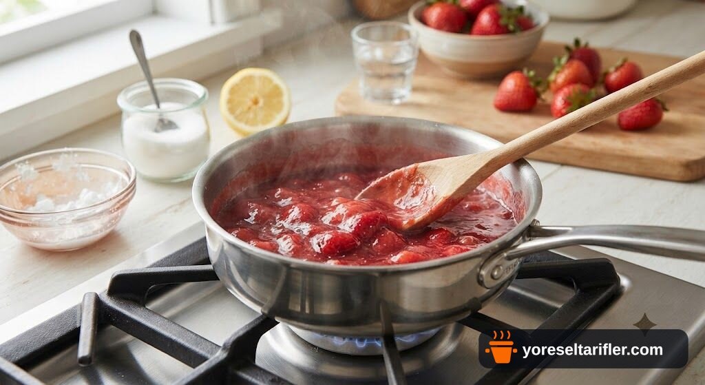Çilek Soslu Tavuk Göğsü Tarifi — Adım 6