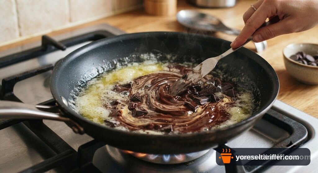 Çilekli Çikolatalı Brownie Tarifi — Adım 1