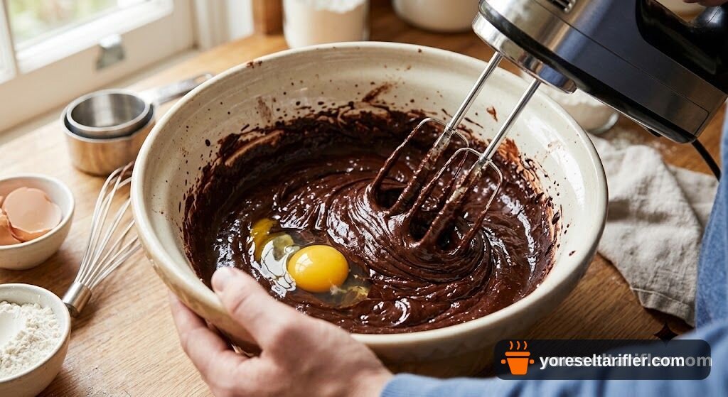 Çilekli Çikolatalı Brownie Tarifi — Adım 2