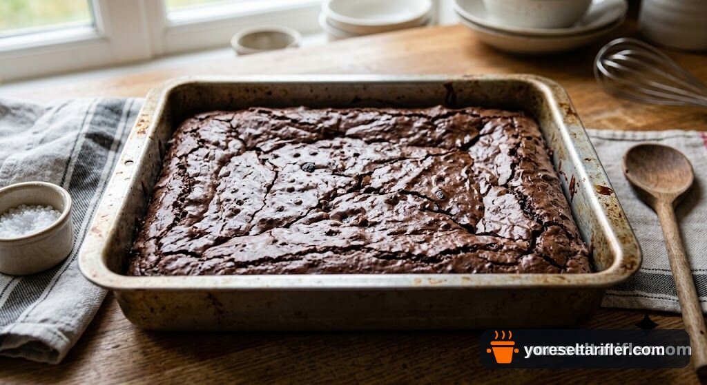 Çilekli Çikolatalı Brownie Tarifi — Adım 6