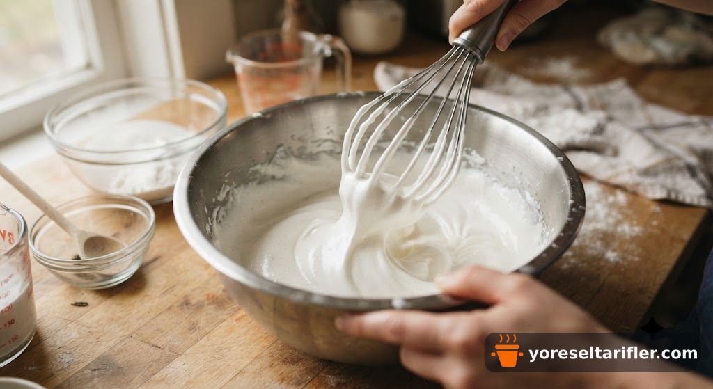 Çilekli Mereng Rulo Pasta Yapımı Tarifi — Adım 1