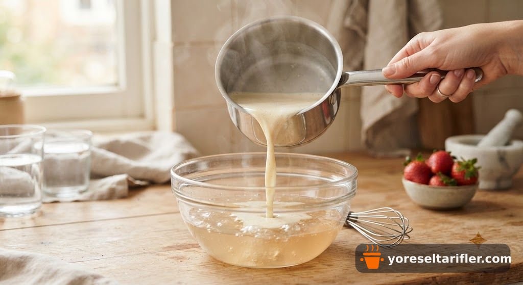 Çilekli Panna Cotta Tarifi — Adım 4