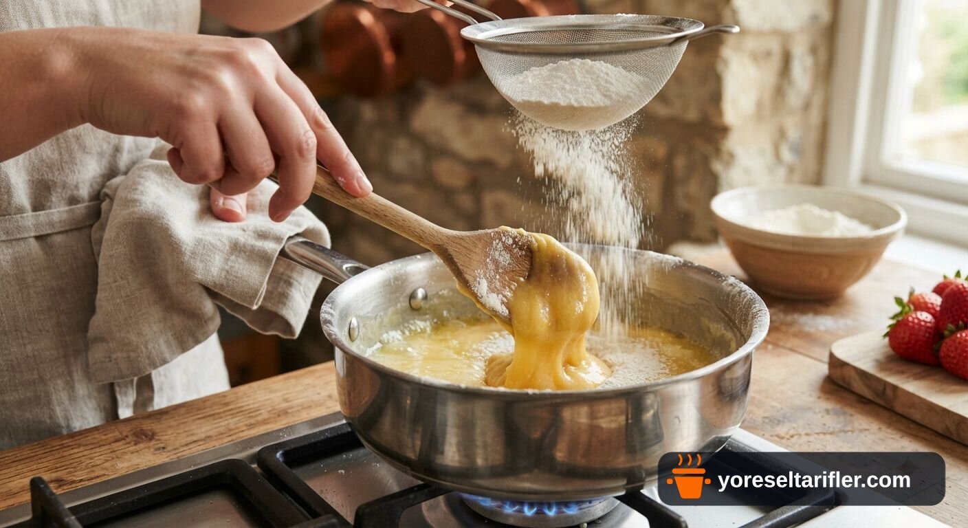 Çilekli Profiterol Tarifi — Adım 2