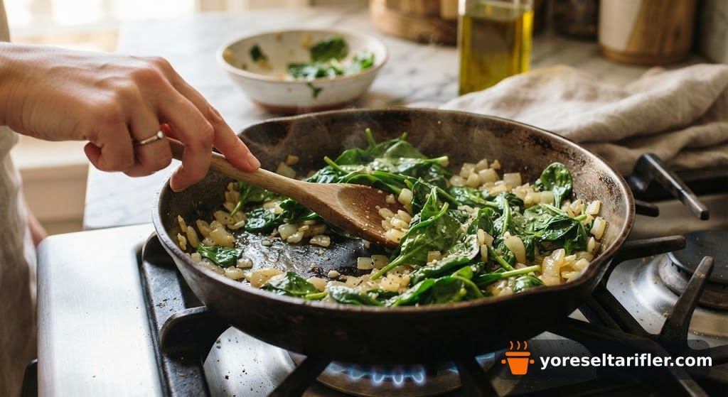 Çıtır Çıtır Ispanaklı Kaşarlı Börek Tarifi — Adım 1
