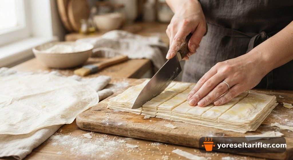 Çıtır Çıtır Ispanaklı Kaşarlı Börek Tarifi — Adım 6