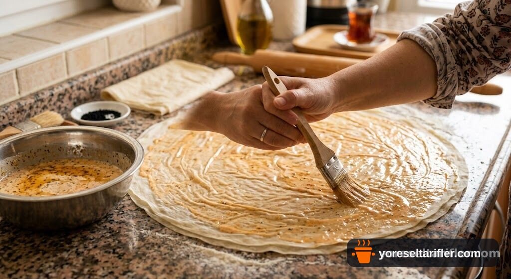 Çıtır Çörek Otu Böreği Tarifi — Adım 1