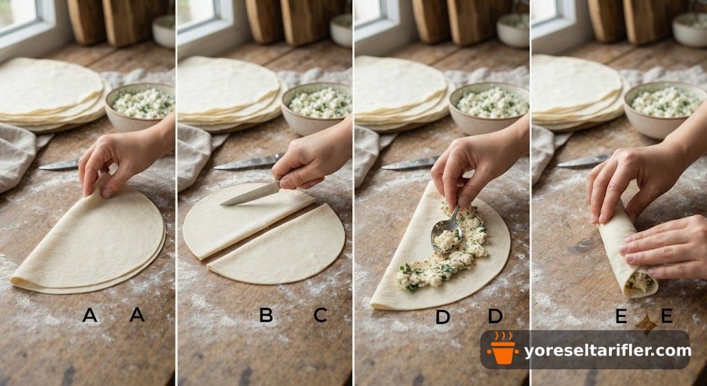 Çıtır Çörek Otu Böreği Tarifi — Adım 3
