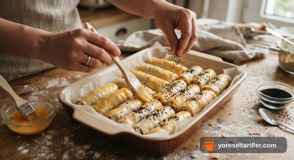 Çıtır Çörek Otu Böreği Tarifi — Adım 4