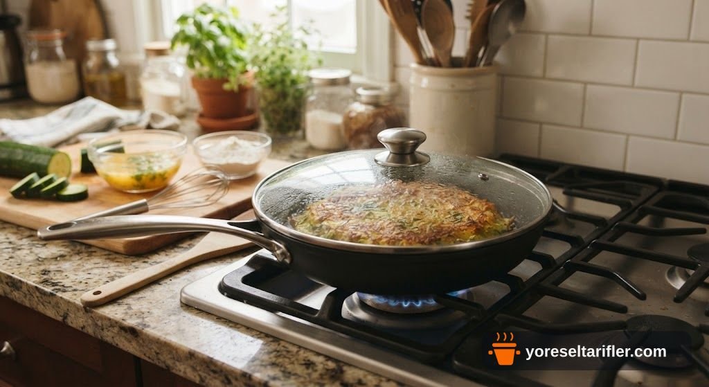 Çıtır Dışlı Susamlı Kabak Omlet Tarifi — Adım 6