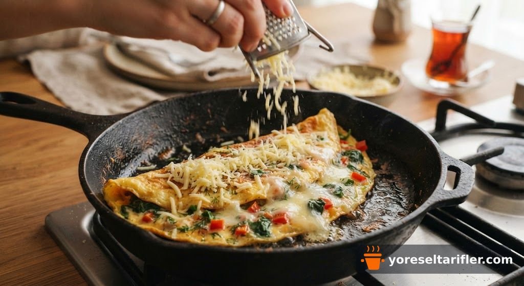 Çıtır Dışlı Susamlı Kabak Omlet Tarifi — Adım 9