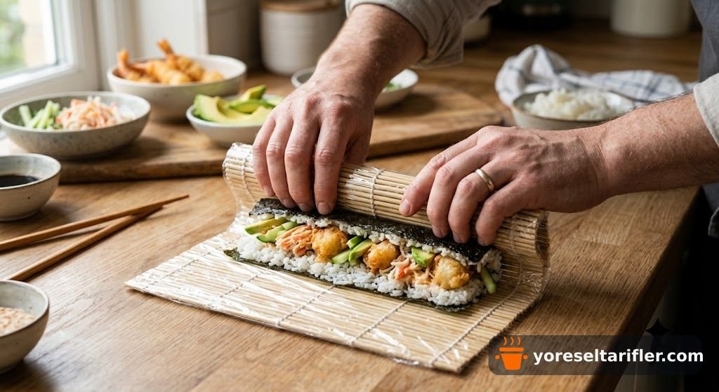 Çıtır Ev Yapımı Sushi Tarifi — Adım 5