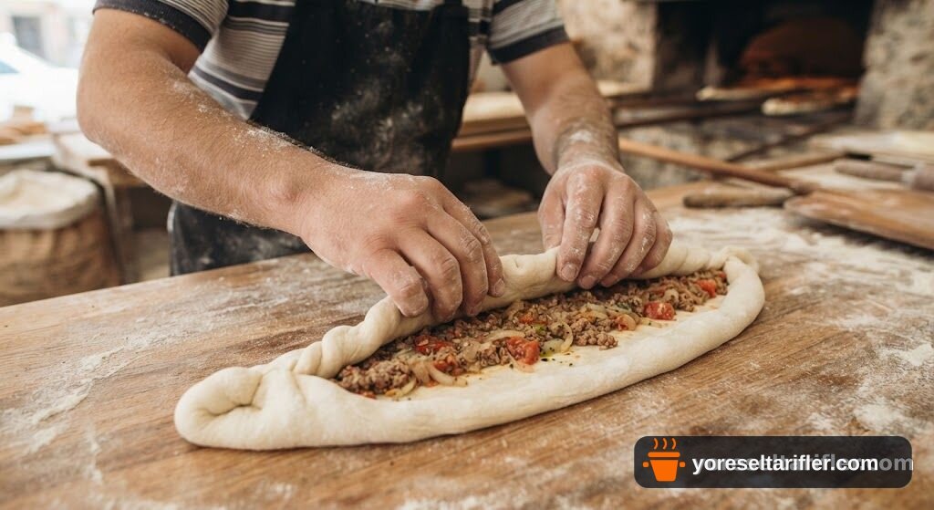 Çıtır Hamurlu Kıymalı Pide Tarifi — Adım 10