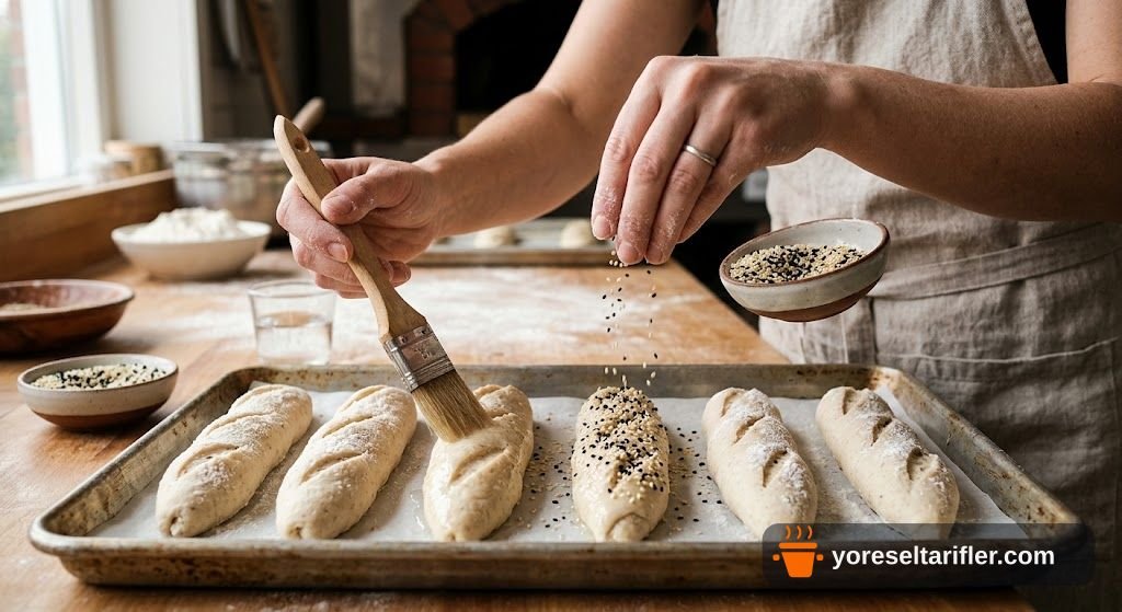Çıtır İçli Mini Baget Ekmek Tarifi — Adım 10