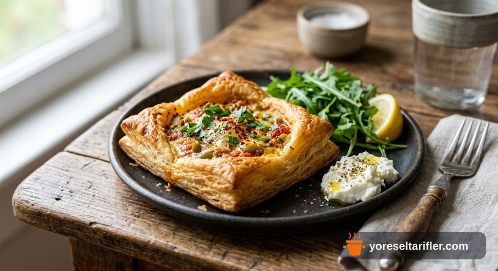Çıtır Milföy Sosisli Menemen Tarifi — Adım 9