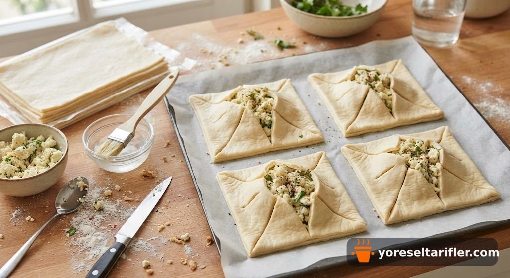 Çıtır Milföyden Karnıyarık Börek Tarifi — Adım 1