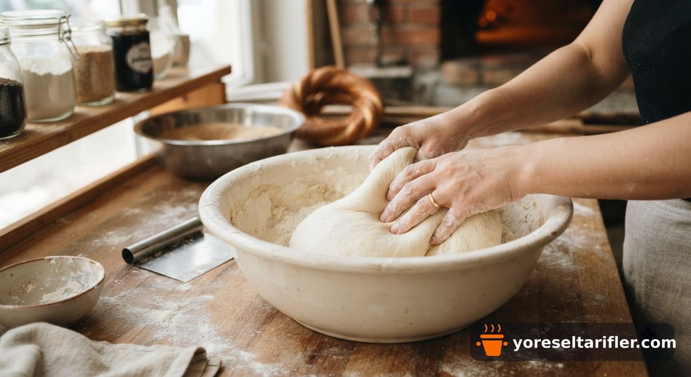 Çıtır Pekmezli Susamlı Simit Tarifi — Adım 2
