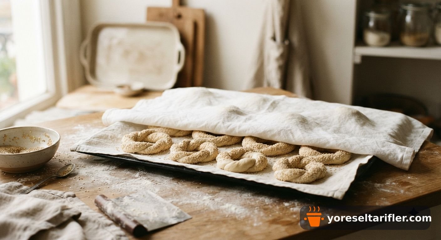 Çıtır Pekmezli Susamlı Simit Tarifi — Adım 3