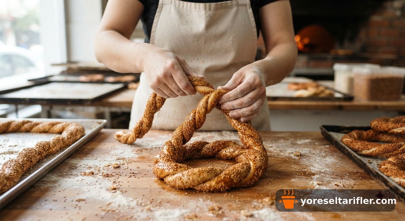 Çıtır Pekmezli Susamlı Simit Tarifi — Adım 6