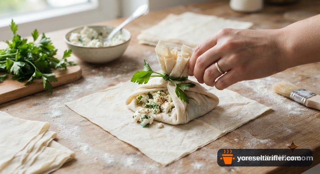 Çıtır Yufkalarla Bohça Börek Tarifi — Adım 5