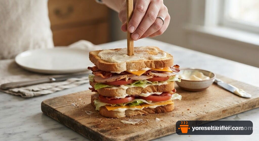 Club Sandwich (Kulüp Sandviç) Tarifi — Adım 10