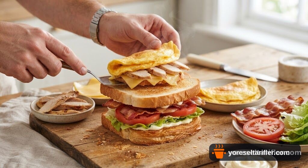 Club Sandwich (Kulüp Sandviç) Tarifi — Adım 8