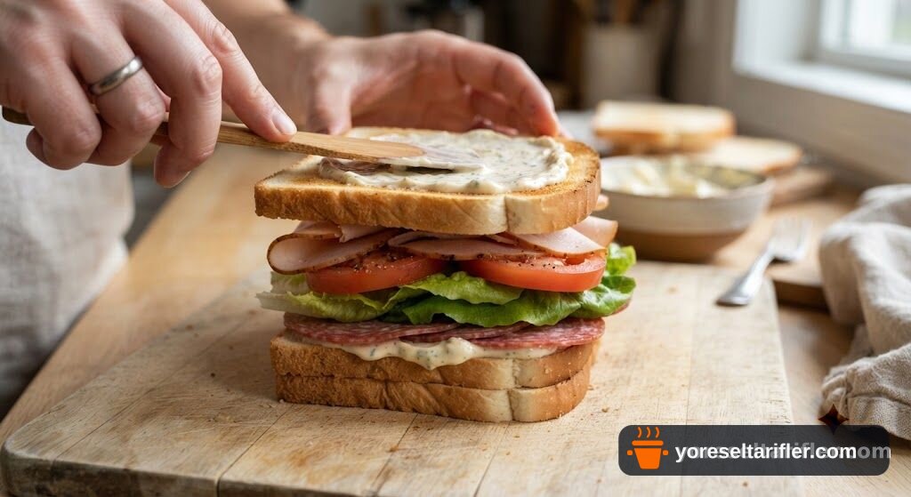 Club Sandwich (Kulüp Sandviç) Tarifi — Adım 9