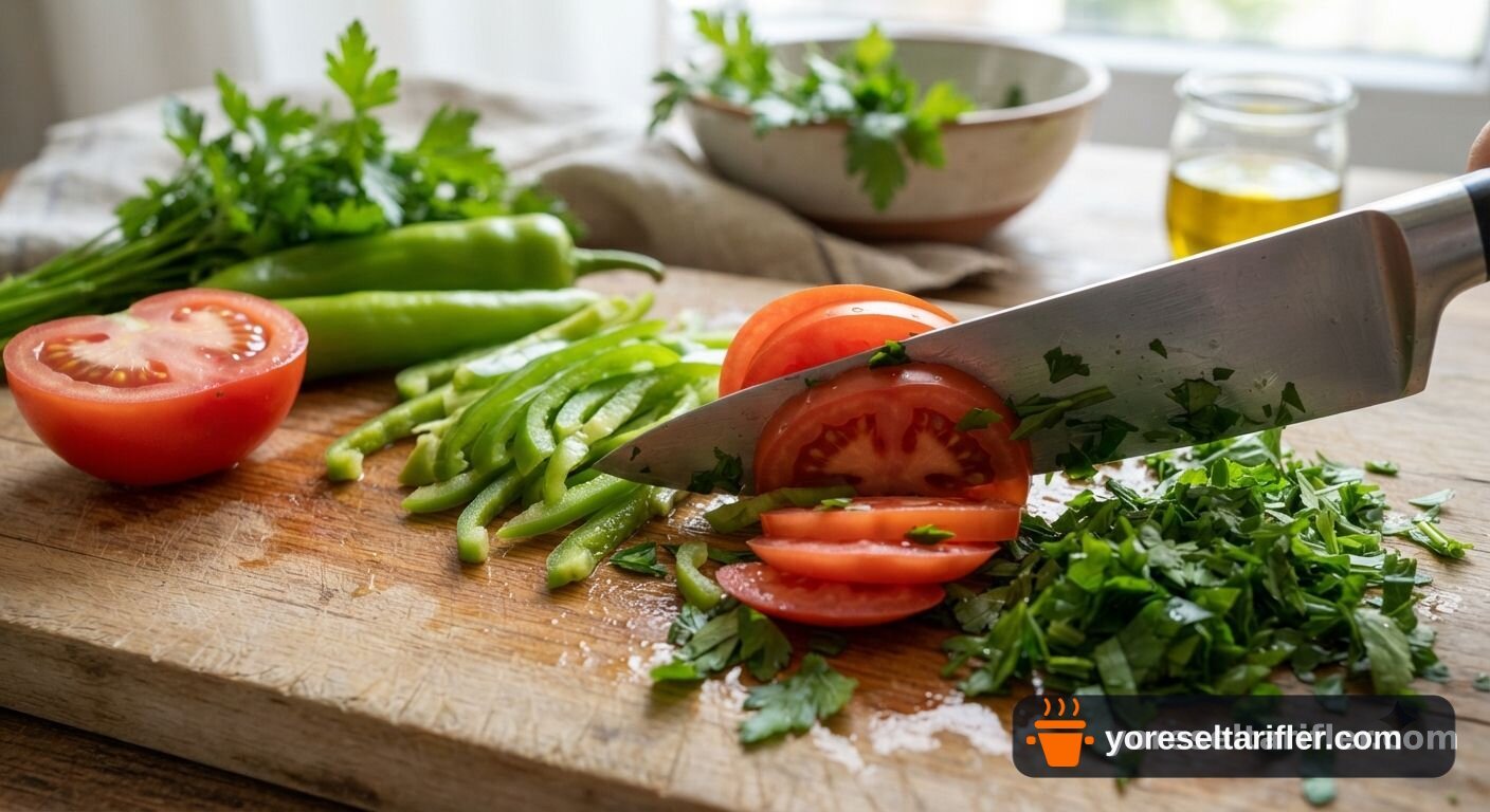Çökelek Salatası Tarifi — Adım 1