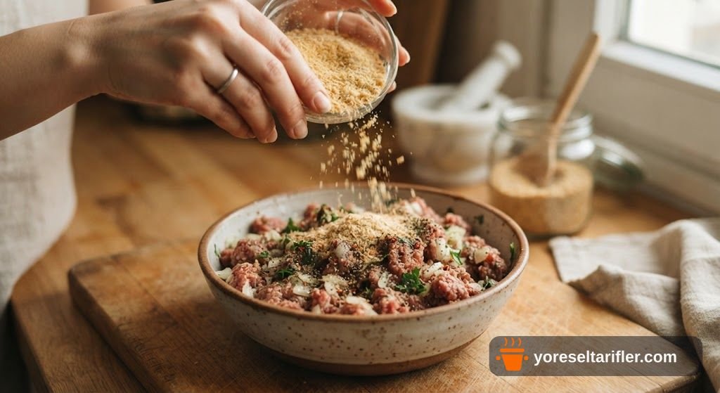 Çöp Şişte Baharatlı Kıyma Köfte Tarifi — Adım 4