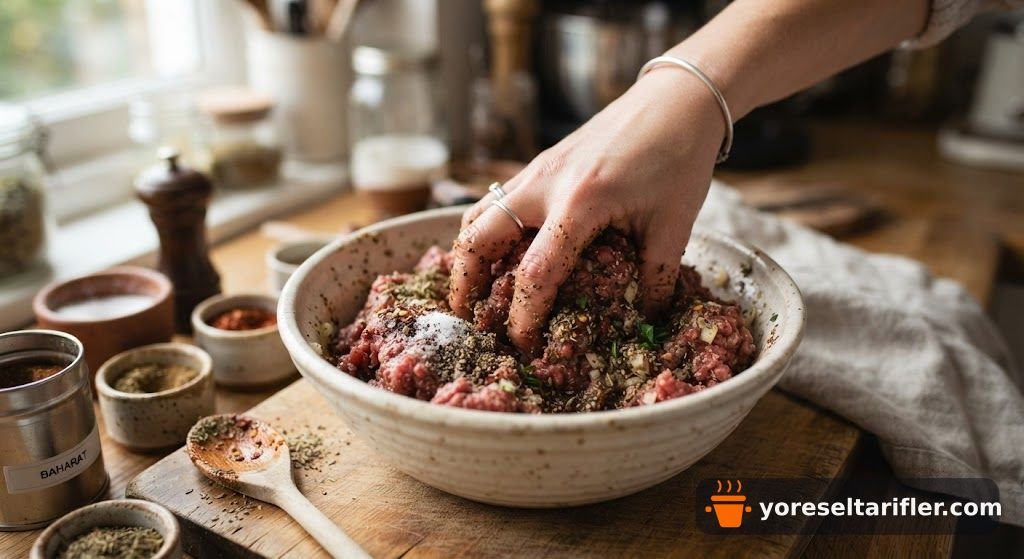 Çöp Şişte Baharatlı Kıyma Köfte Tarifi — Adım 5