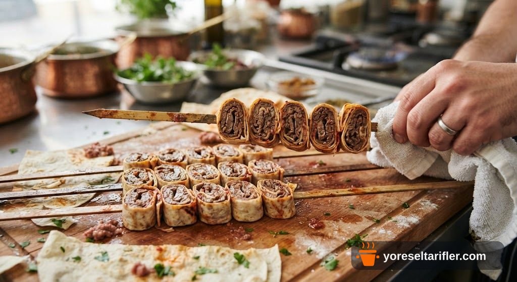 Çöp Şişte Beyti Kebap Yapımı Tarifi — Adım 6