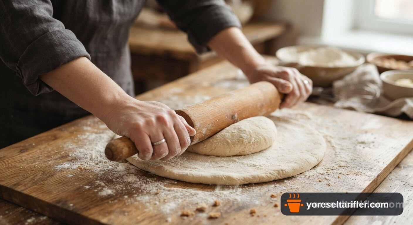 Çörek Otlu Çiçek Kurabiye Tarifi — Adım 5