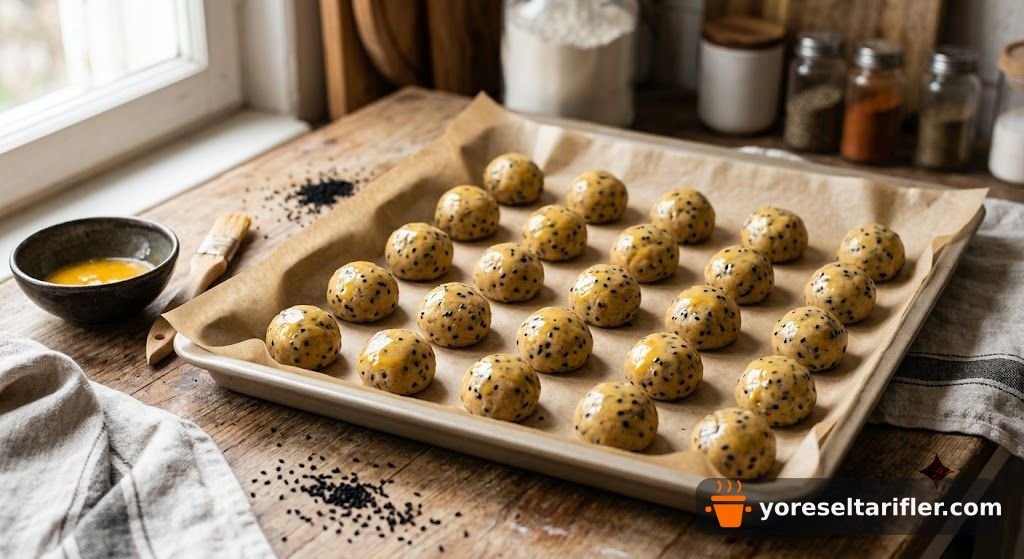 Çörek Otlu Kurabiye Yapımı Tarifi — Adım 2