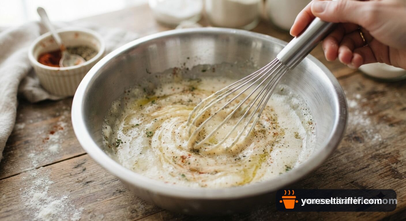 Çörek Otlu Tuzlu Kurabiye Tarifi — Adım 1