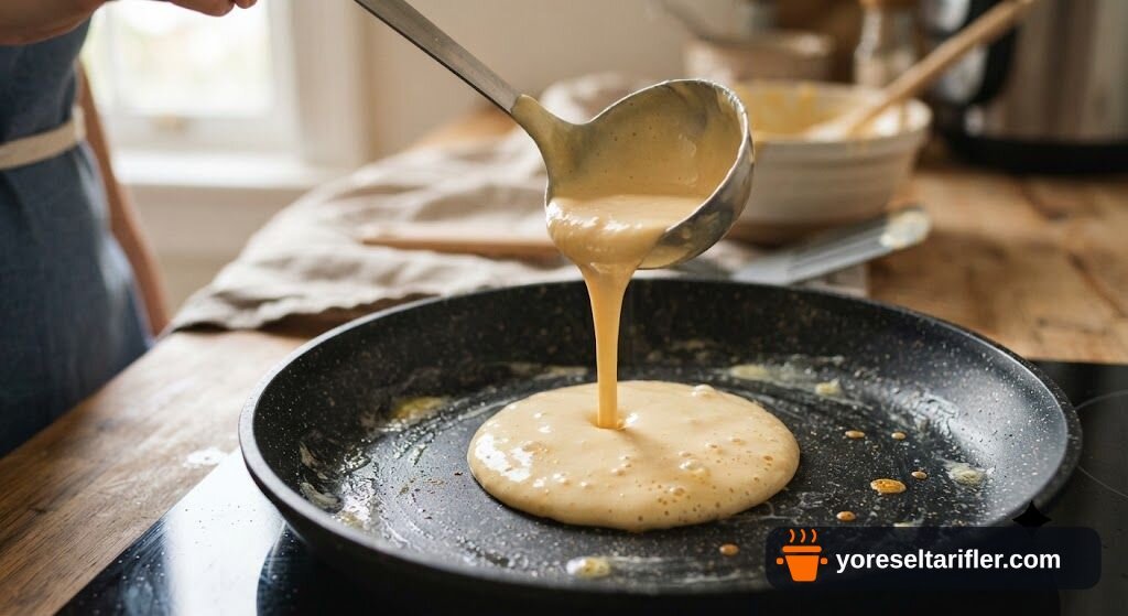 Damla Çikolatalı Pancake Tarifi — Adım 3