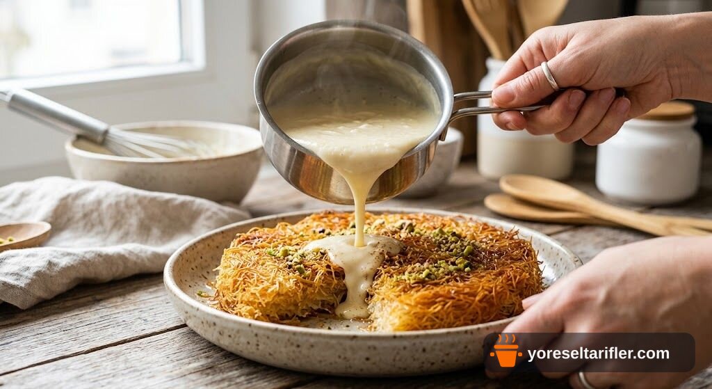 Damla Sakızlı Kolay Kadayıf Tatlısı Tarifi — Adım 5