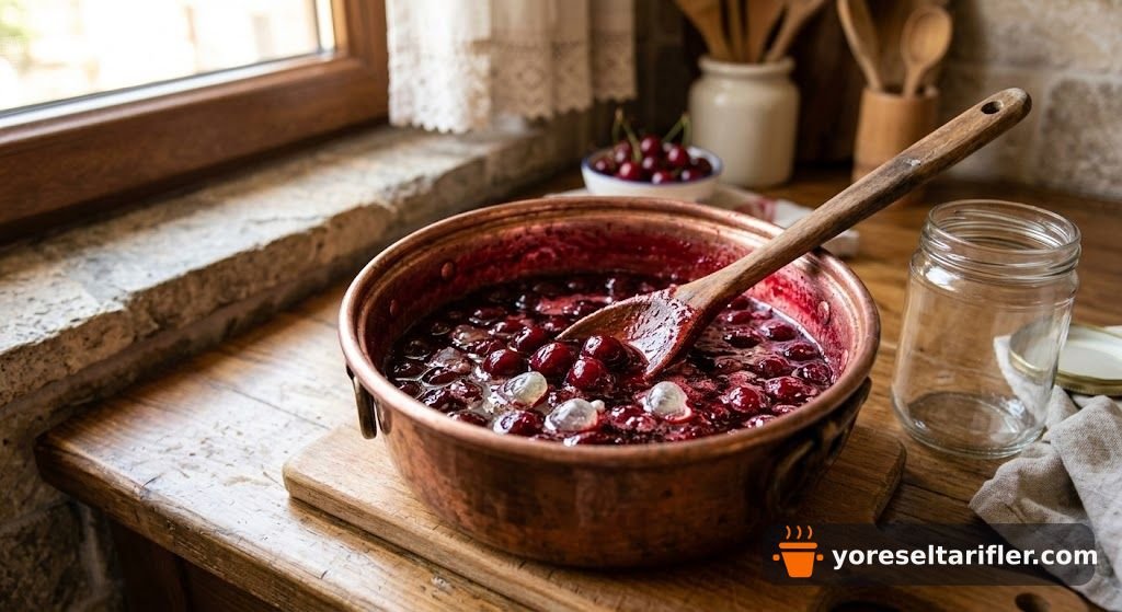 Damla Sakızlı Vişne Reçeli Tarifi — Adım 7