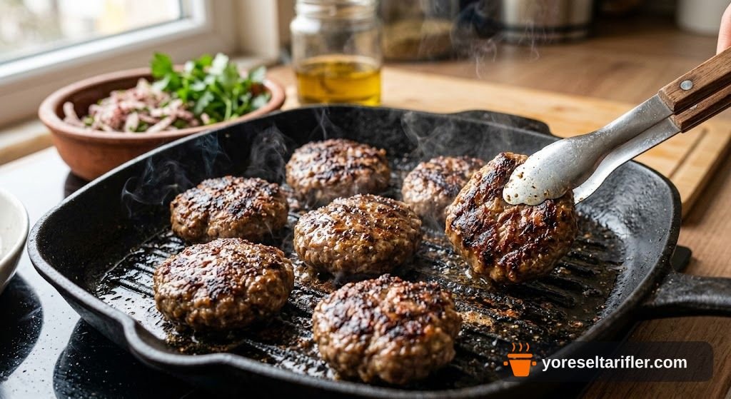 Dana Bacon ve Poşe Yumurtalı Burger Tarifi — Adım 12