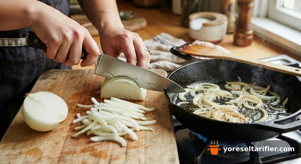 Dana Bacon ve Poşe Yumurtalı Burger Tarifi — Adım 6