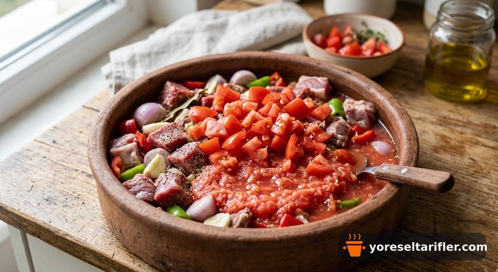 Avcı Güveç Tarifi (Dana Etli Güveç Kebabı) — Adım 1