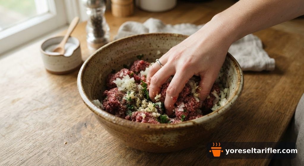 Dana Kıymalı Mitite Köfte Tarifi — Adım 1