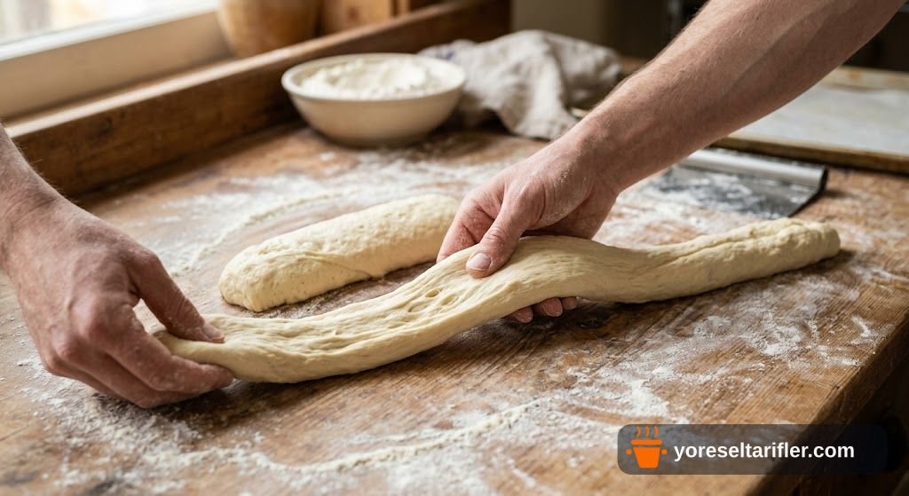 Dereotlu Tam Buğday Baget Ekmeği Tarifi — Adım 4