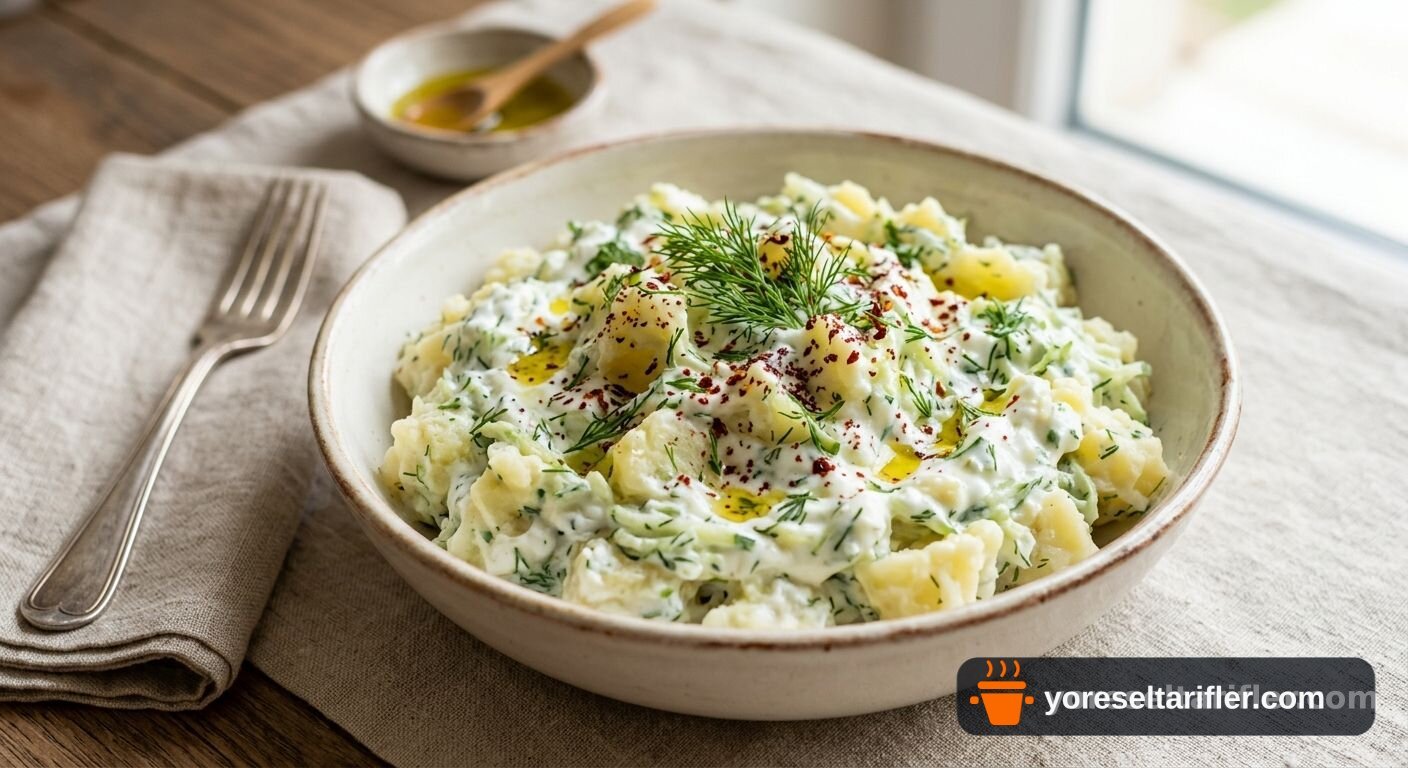 Dereotlu Yoğurtlu Patates Salatası Tarifi — Adım 1