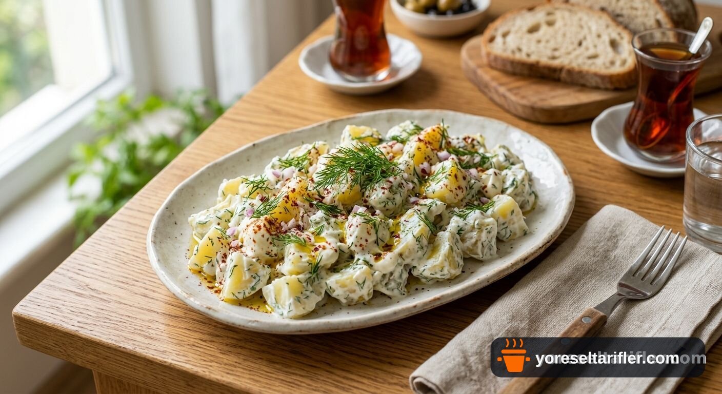 Dereotlu Yoğurtlu Patates Salatası Tarifi — Adım 2