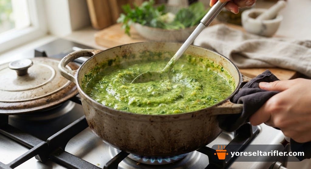 Yeşil Detoks Çorbası Tarifi — Adım 1
