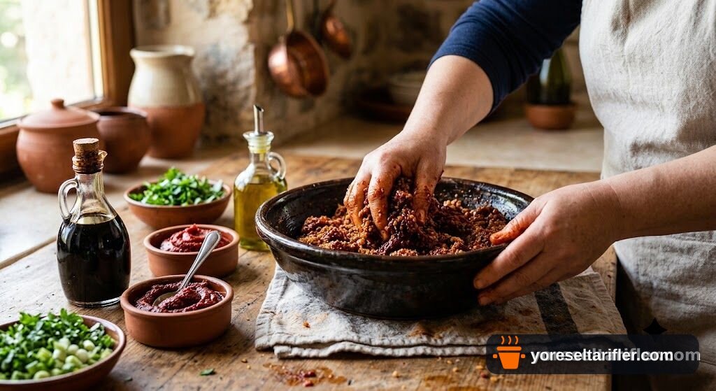 Diyarbakır Usulü Bulgur Kısır Tarifi — Adım 3